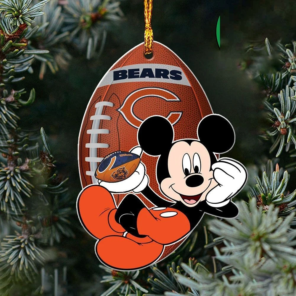 Chicago Football Team Bears Christmas Ornament Gift Decor
