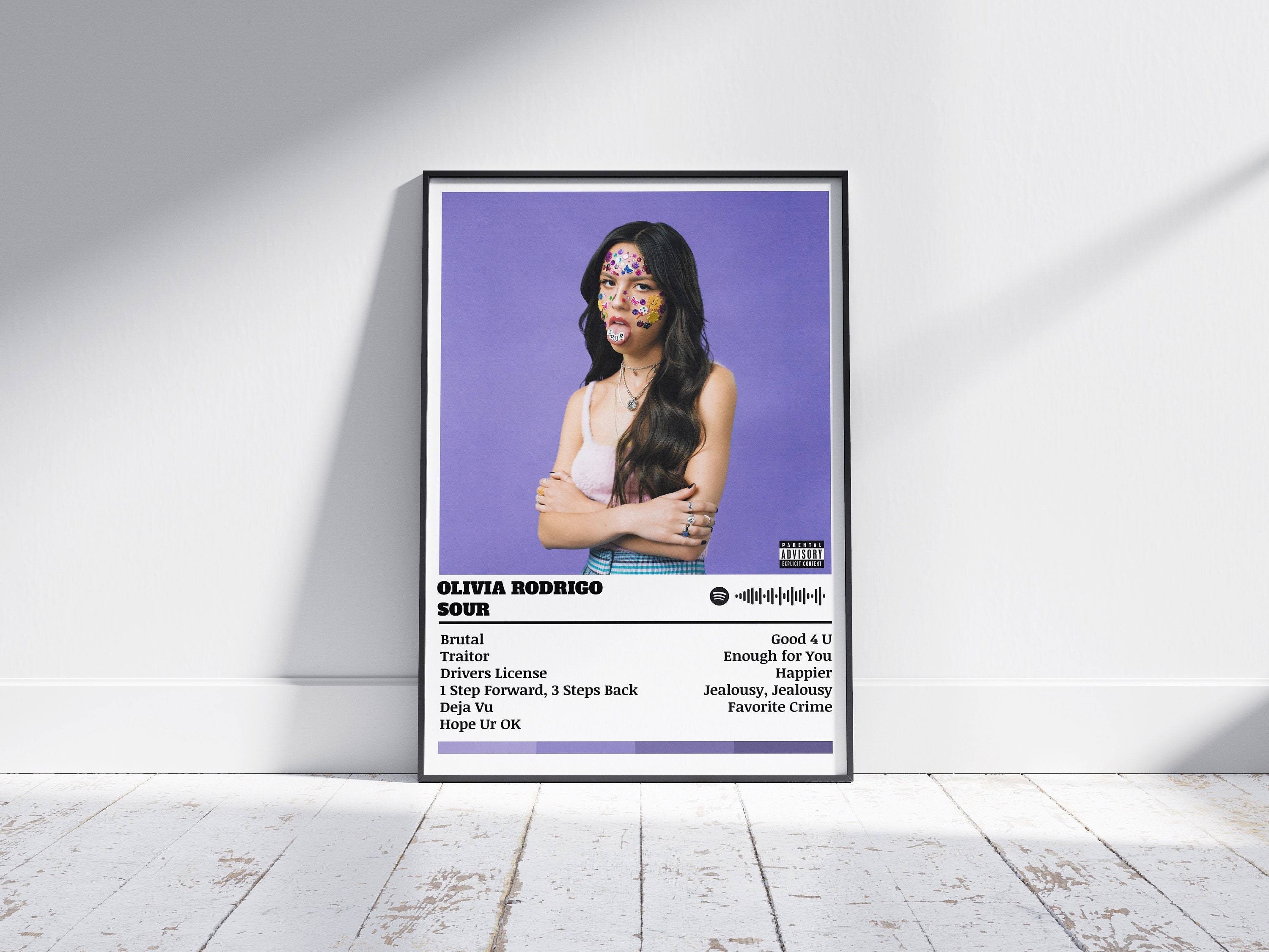 Olivia Rodrigo Poster Print | Sour Poster | Music Poster | Album Cover Poster | Wall Decor | Music Gift | Room Decor