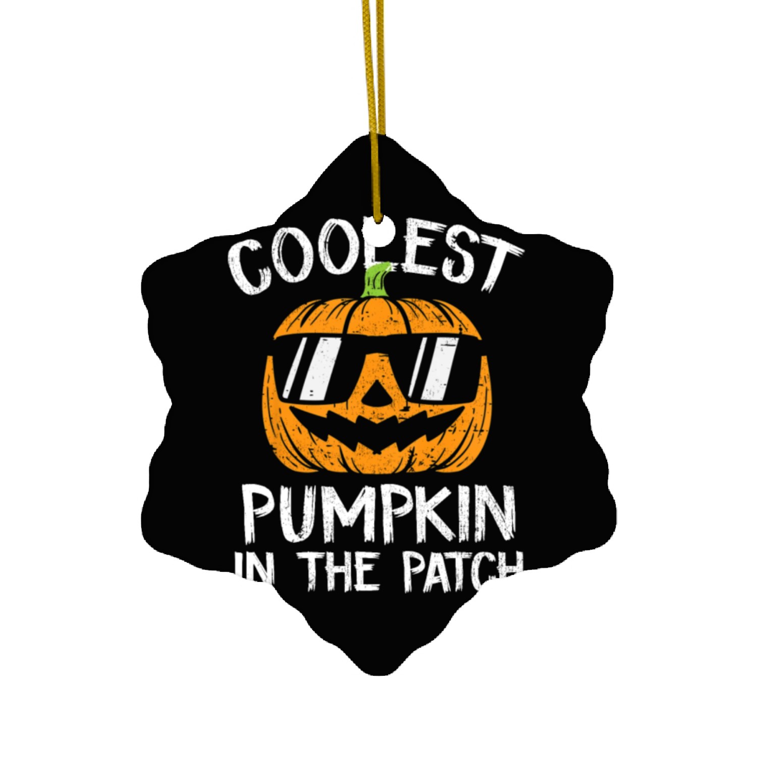 Kids Coolest Pumpkin In The Patch Halloween Boys Ceramic Ornaments