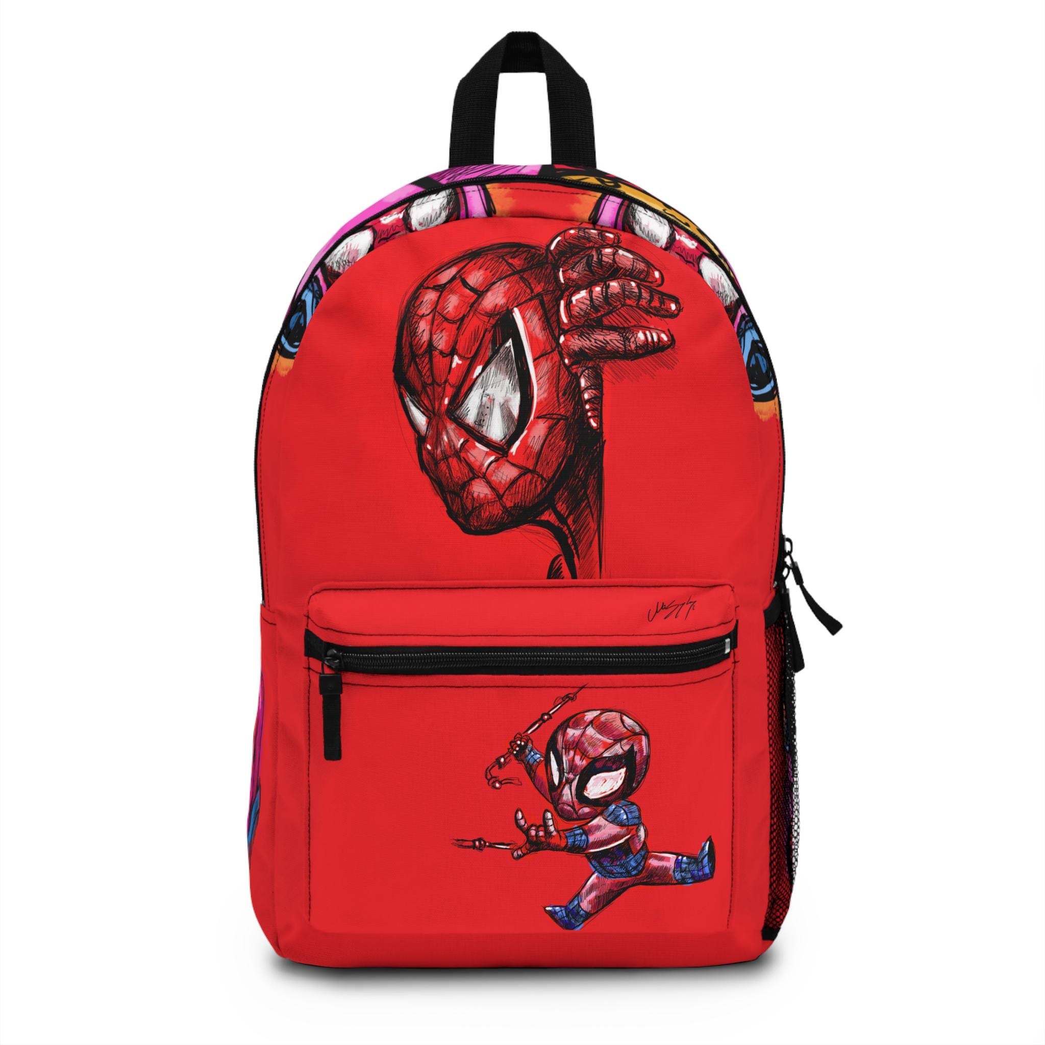 Custom Character Backpack for Kids Colorful Cartoon Print, toddler name bag, creative toddler bag, fun birthday gift, unisex cartoon bag,