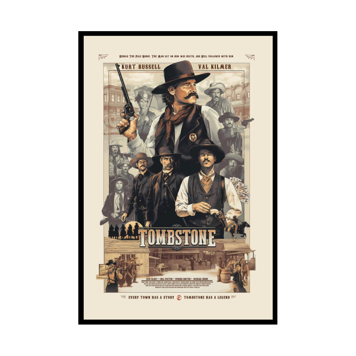 Tombstone Movie Poster Canvas Wall Art Canvas