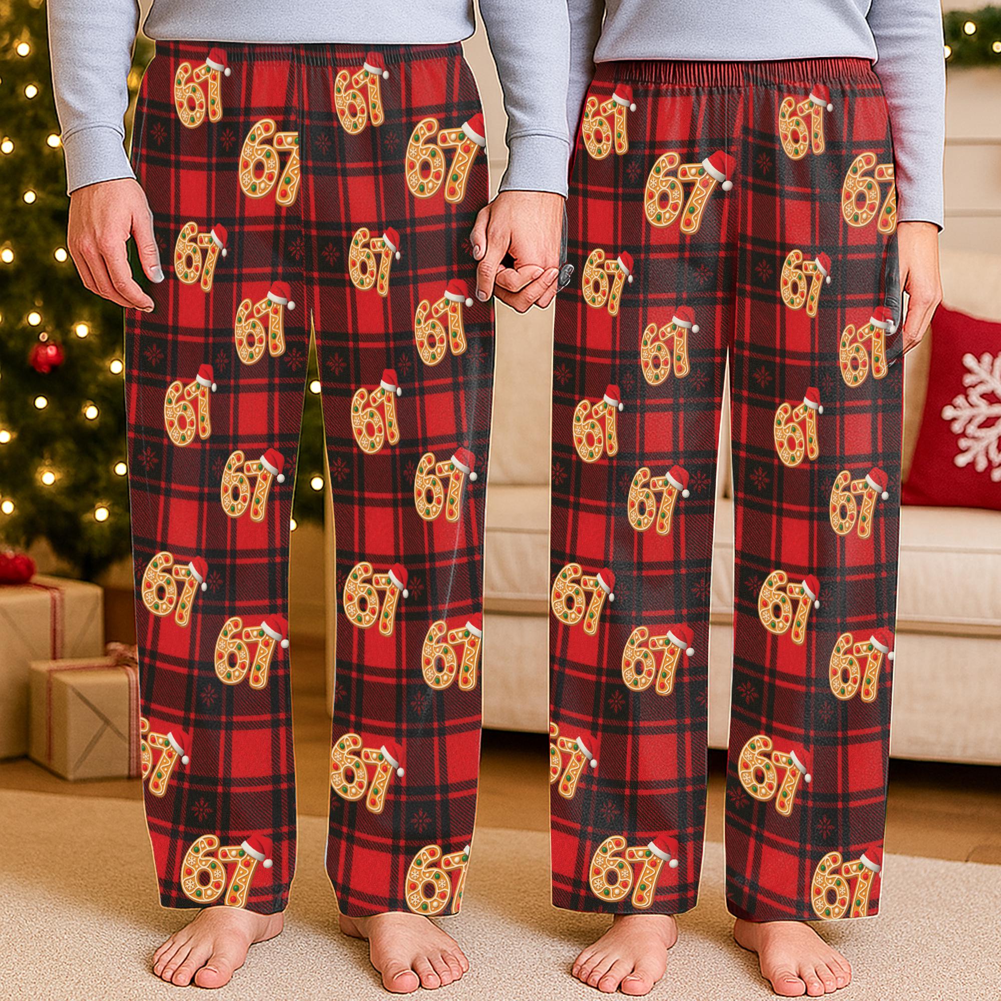 6 7 Pajama Pants, Pants With Six Seven Trend, Cute Six Seven Pajama Pants