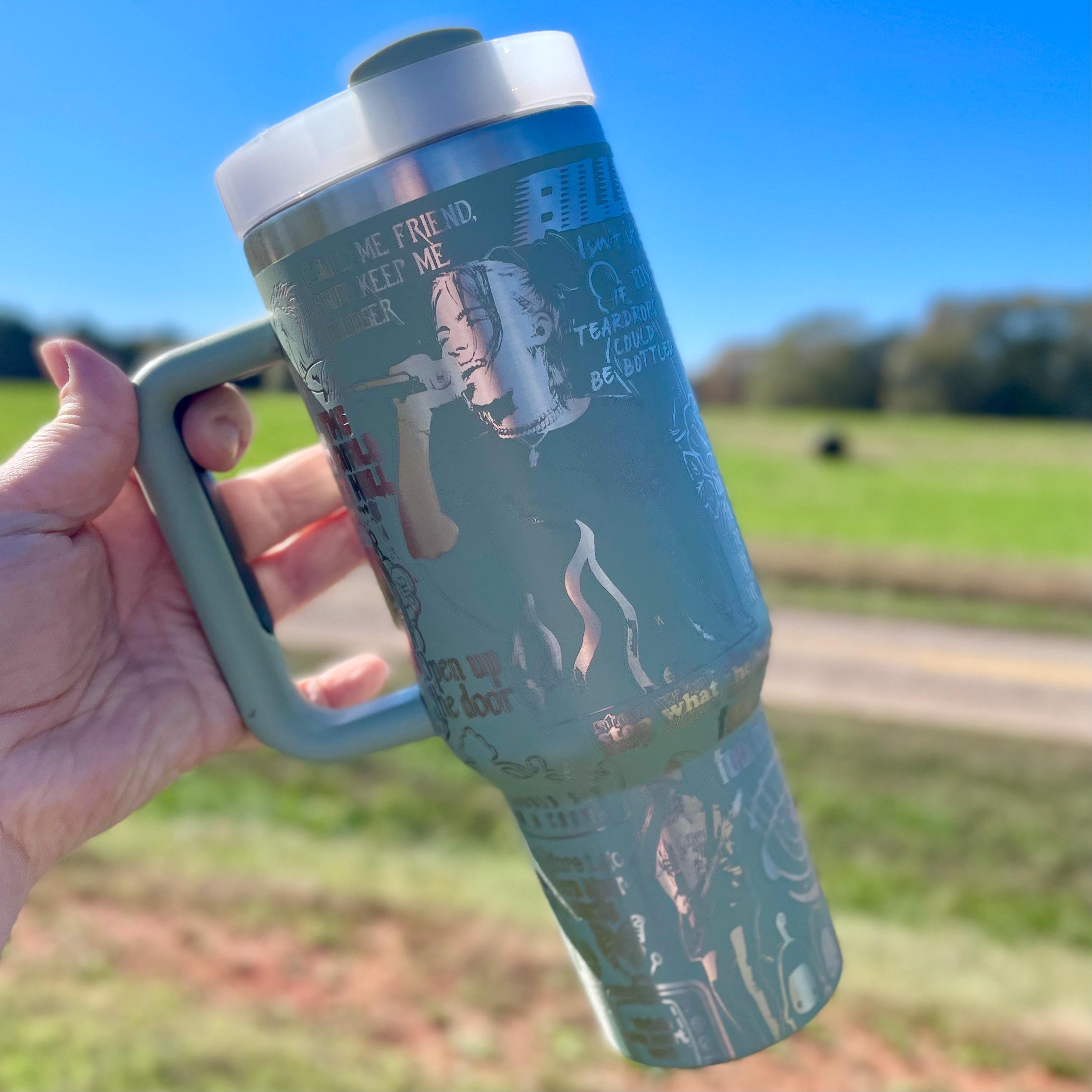 Billie Eilish 40oz Engraved Tumbler