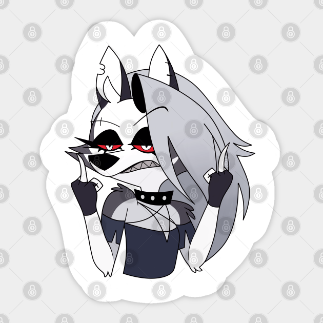Loona Sticker Helluva Boss Character Anime Cartoon Vinyl Decal for Laptop or Car
