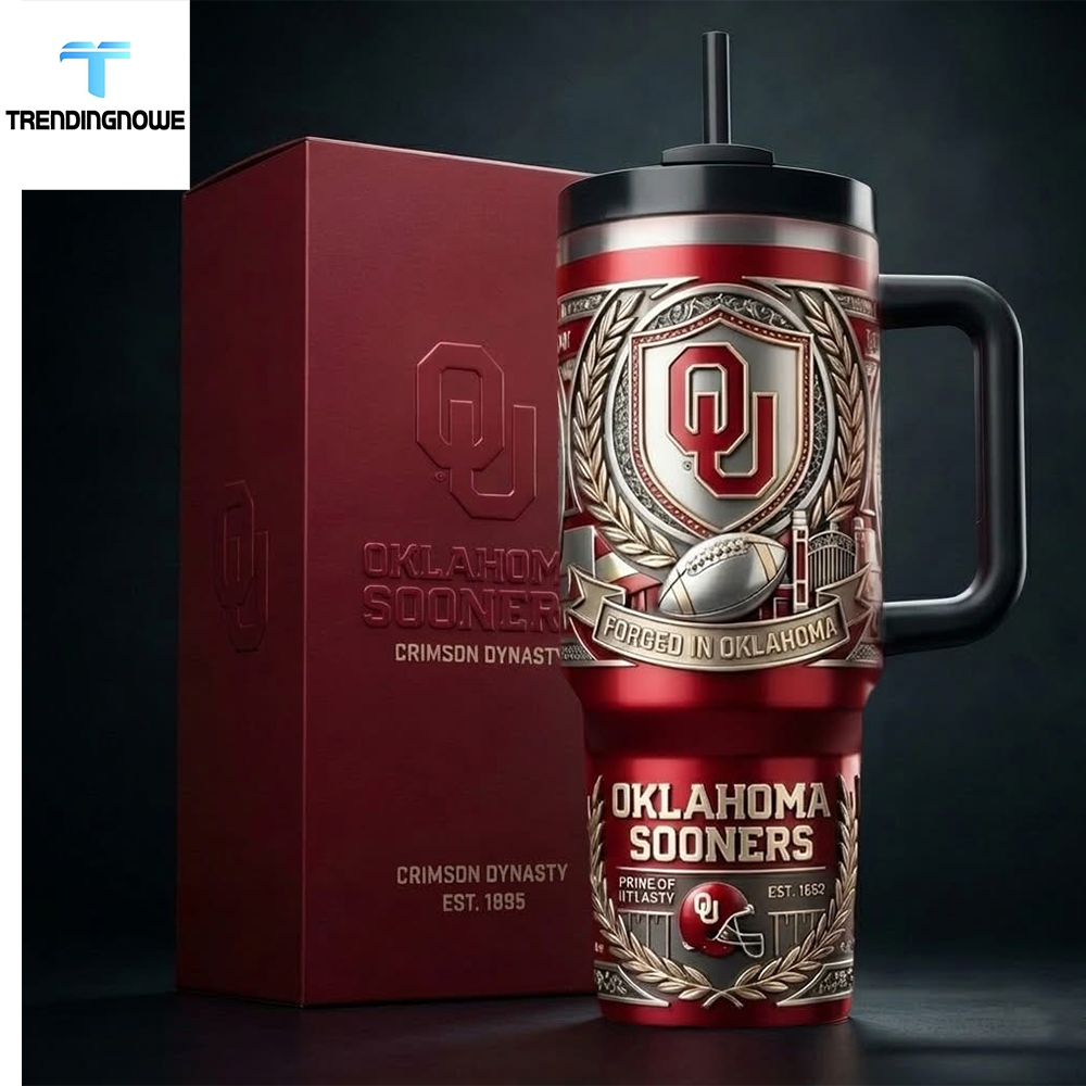 Oklahoma Sooners Crimson Dynasty Limited Edition 40Oz Tumbler With Handle