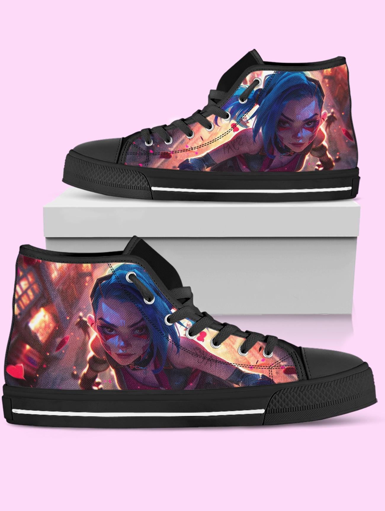 Jinx High-Top Shoes: Video Game Inspired Sneakers for Women, Men