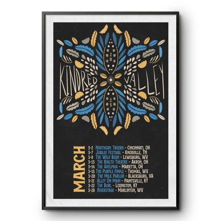 Kindred Valley March Tour 2025 Poster
