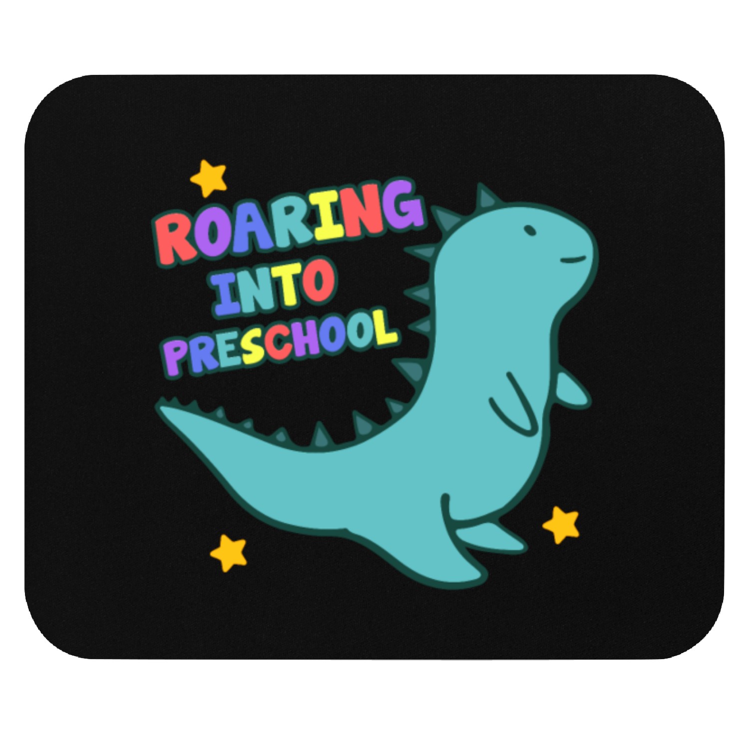 Roaring Into Preschool Cute Dinosaur Back To Mouse Pads
