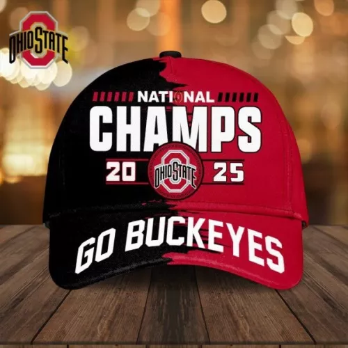 Ohio State Buckeyes Football Baseball Caps AOP