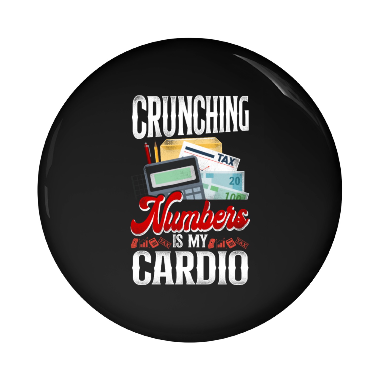 Accountant Bookkeeper Accounting Pin Buttons
