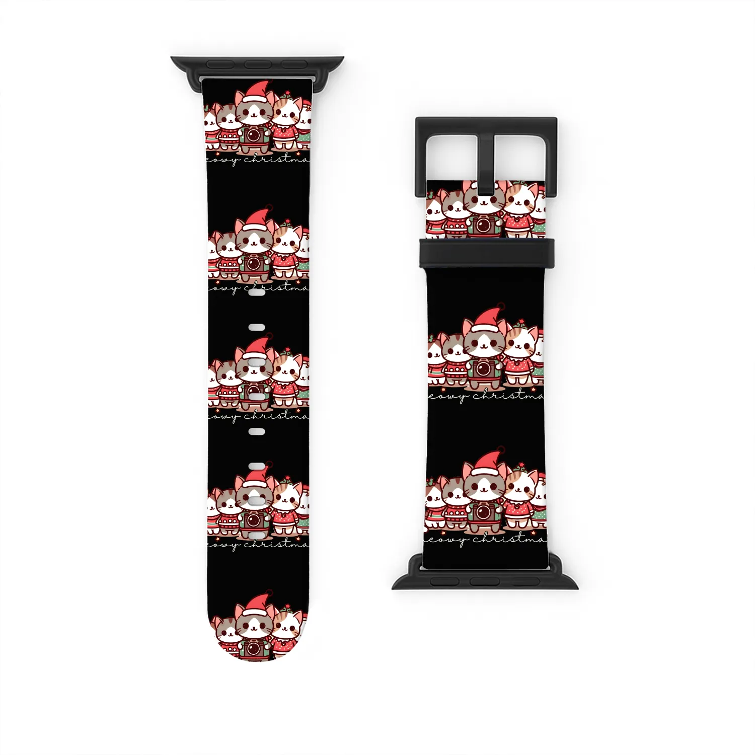 Purrfectly Meowy Christmas Watch Bands For Apple Watch