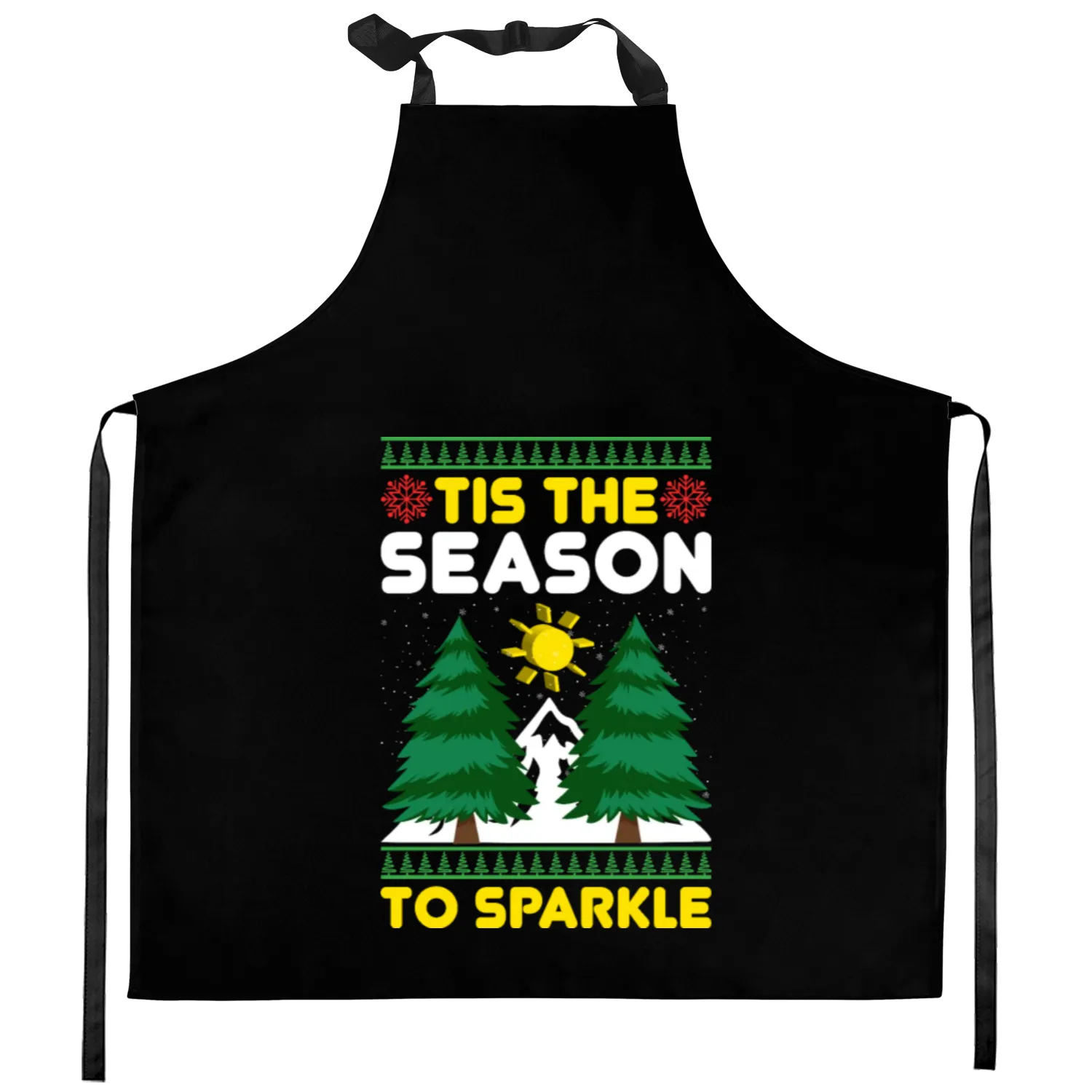 tis the Season to Sparkle Kitchen Aprons