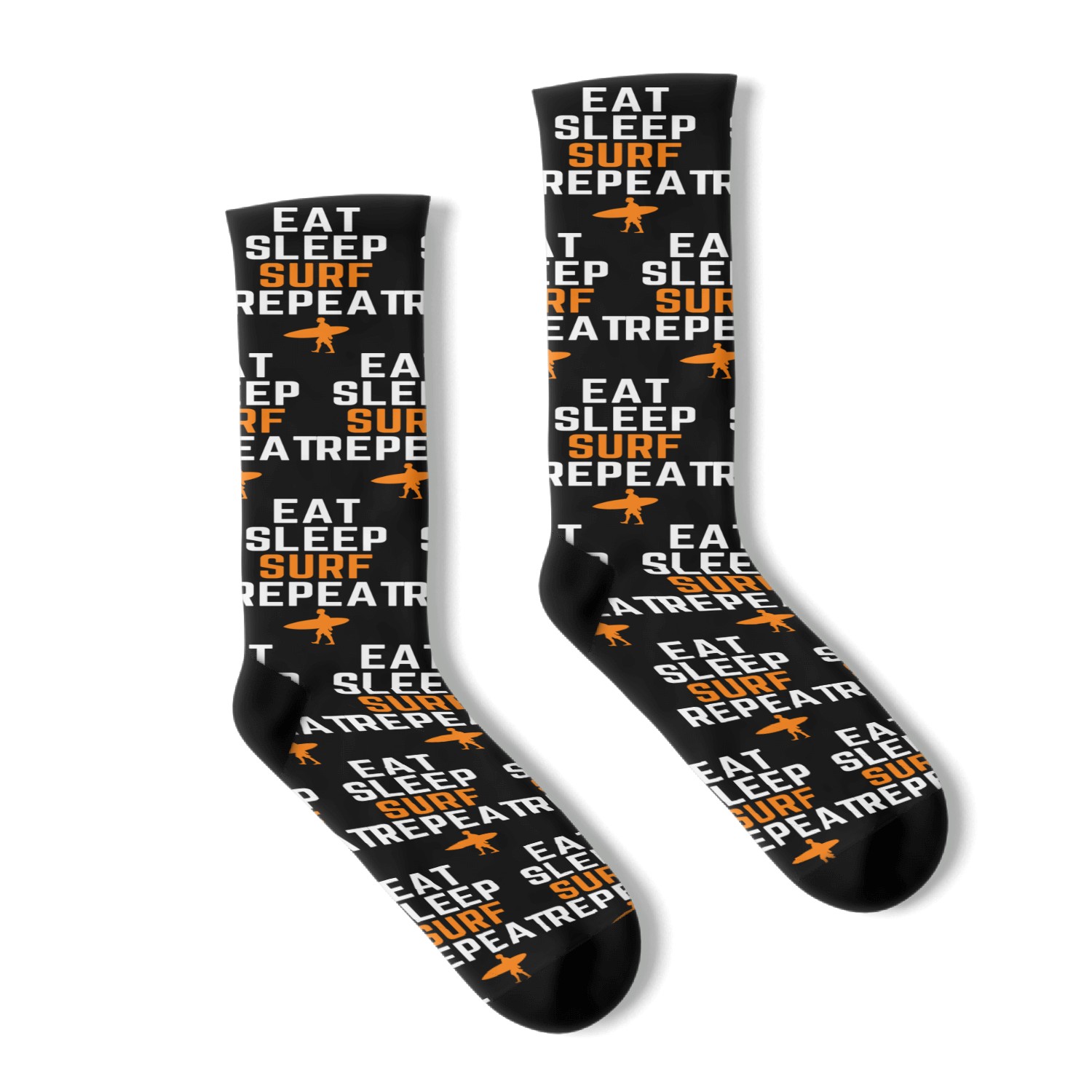 Eat Sleep Surf Repeat Socks