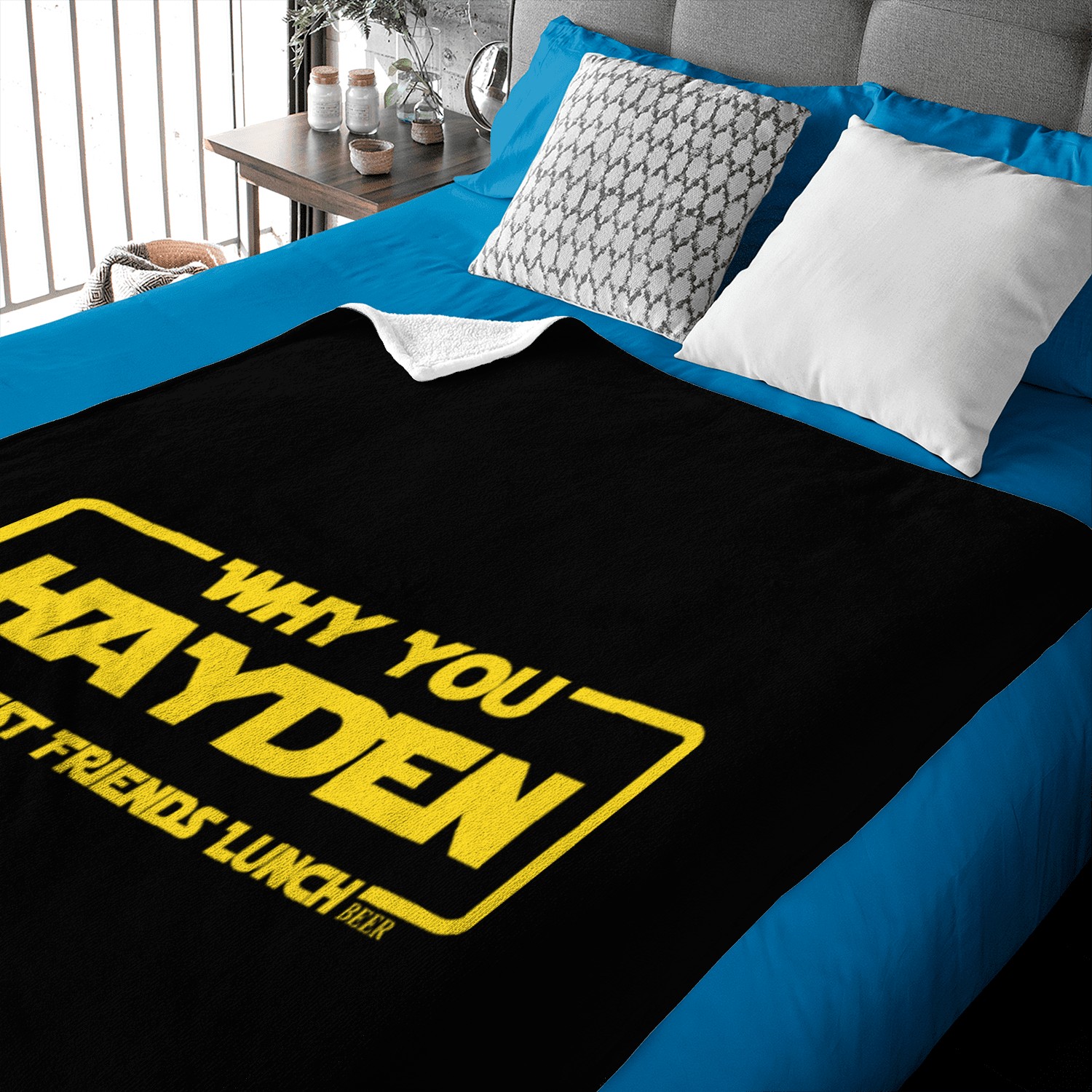 why you hayden Baby Blankets