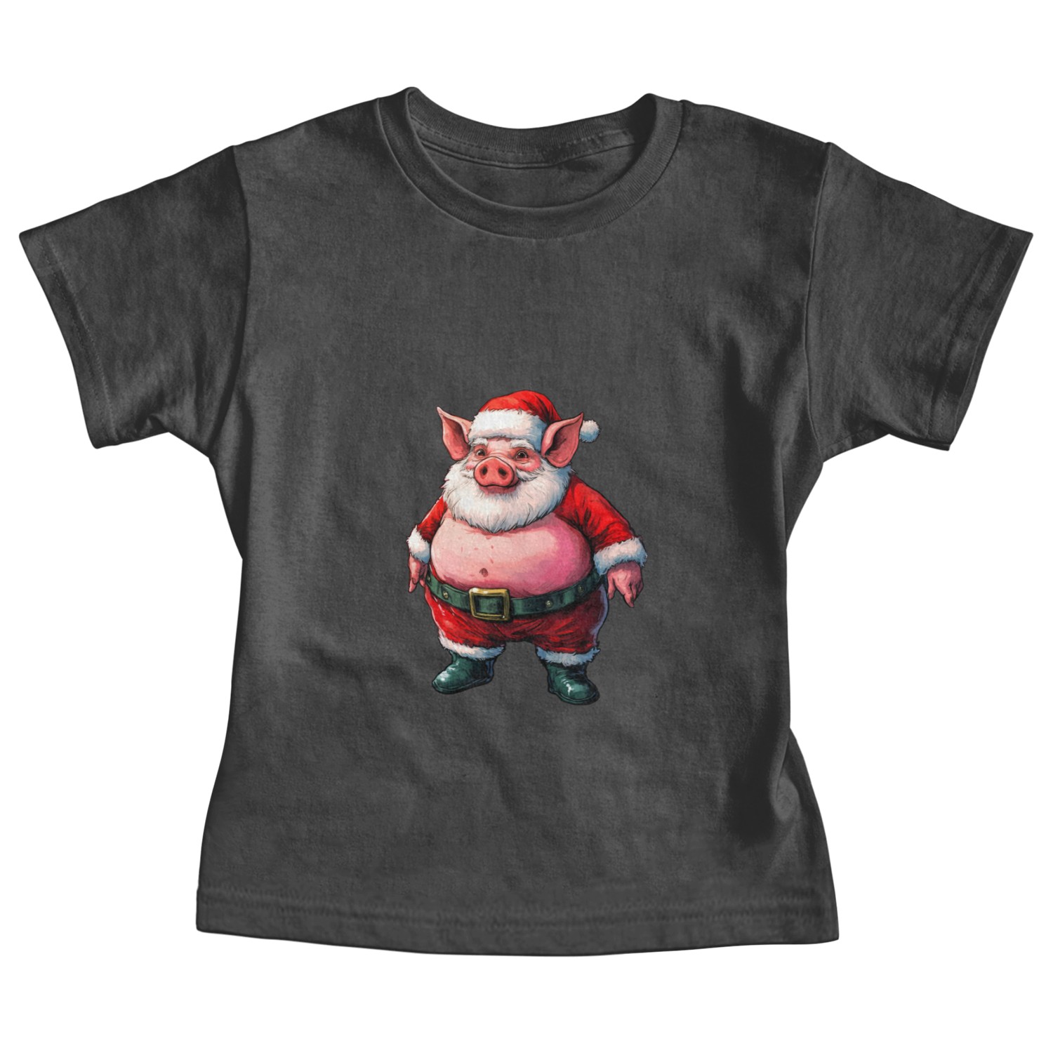 Christmas pig Baby Tees