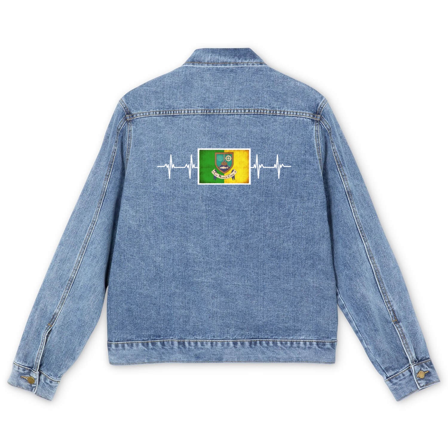 Irish Ireland Meath Flag Men's Denim Jackets