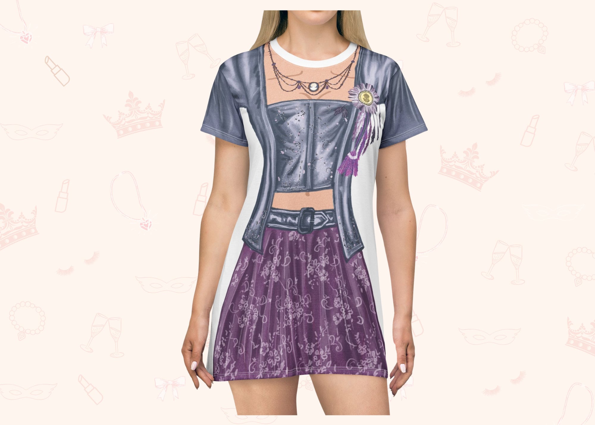 Lizzie's Dreams T-Shirt Dress | Easy Costume, Fun Loungewear, Unique Gift