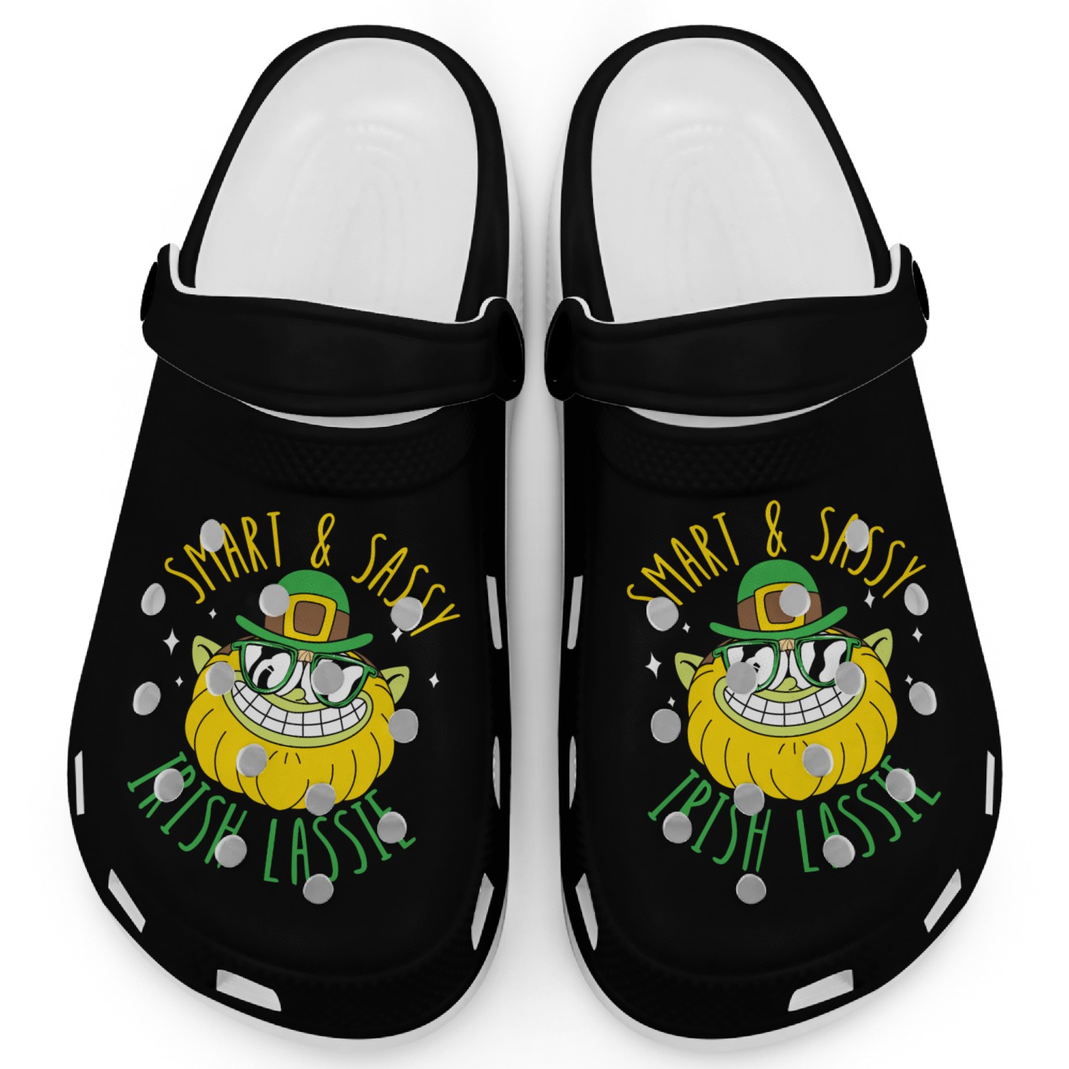 Smart And Sassy Irish Lassie St. Patricks Day Clogs