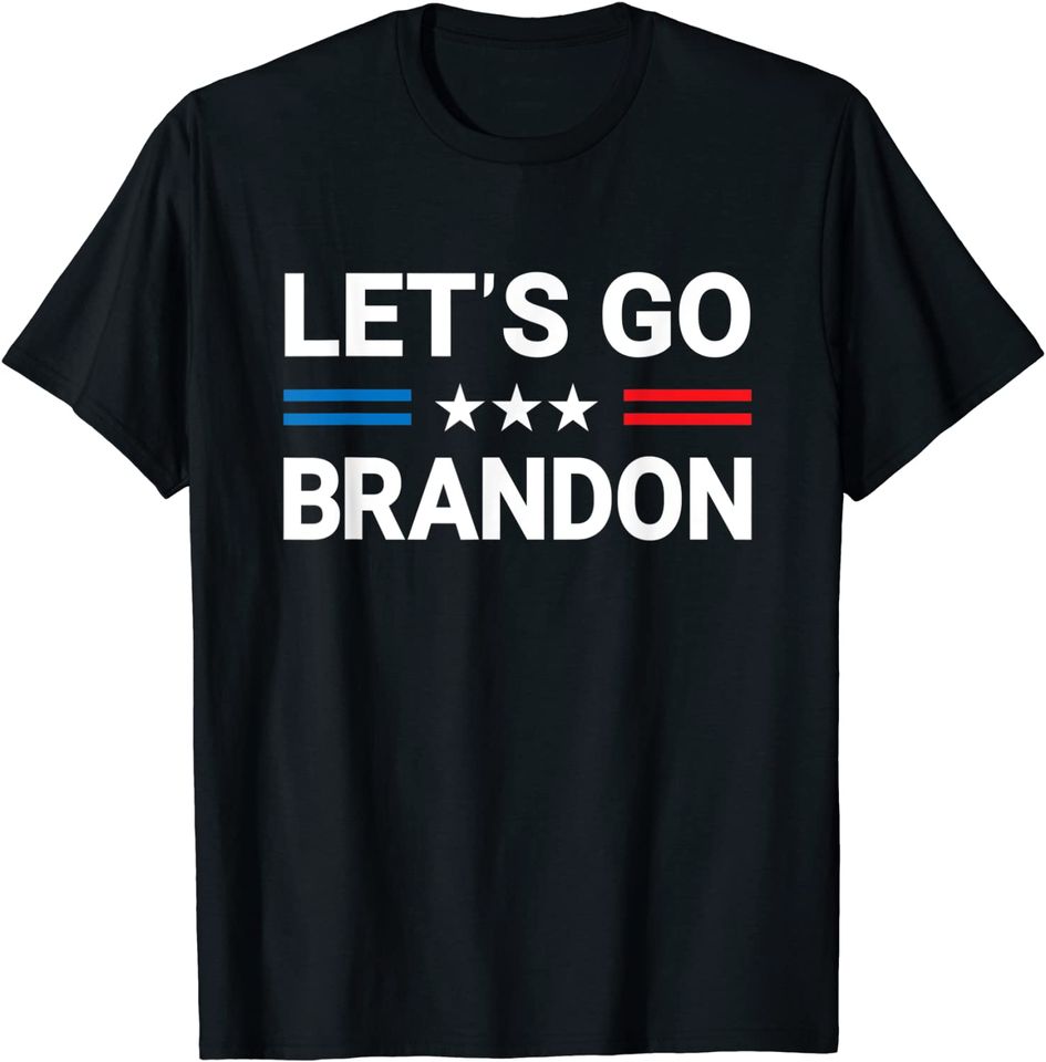 Let's Go Brandon Conservative US Flag T-Shirt