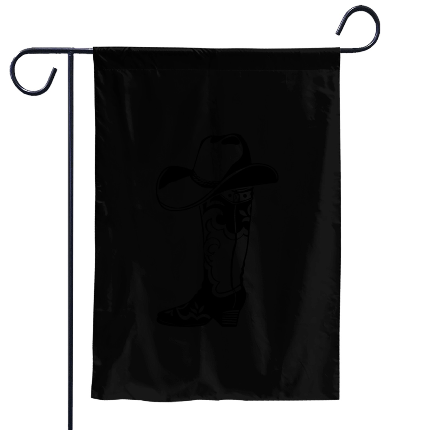 Cowboy boot hat, boots, hat, Garden Flags