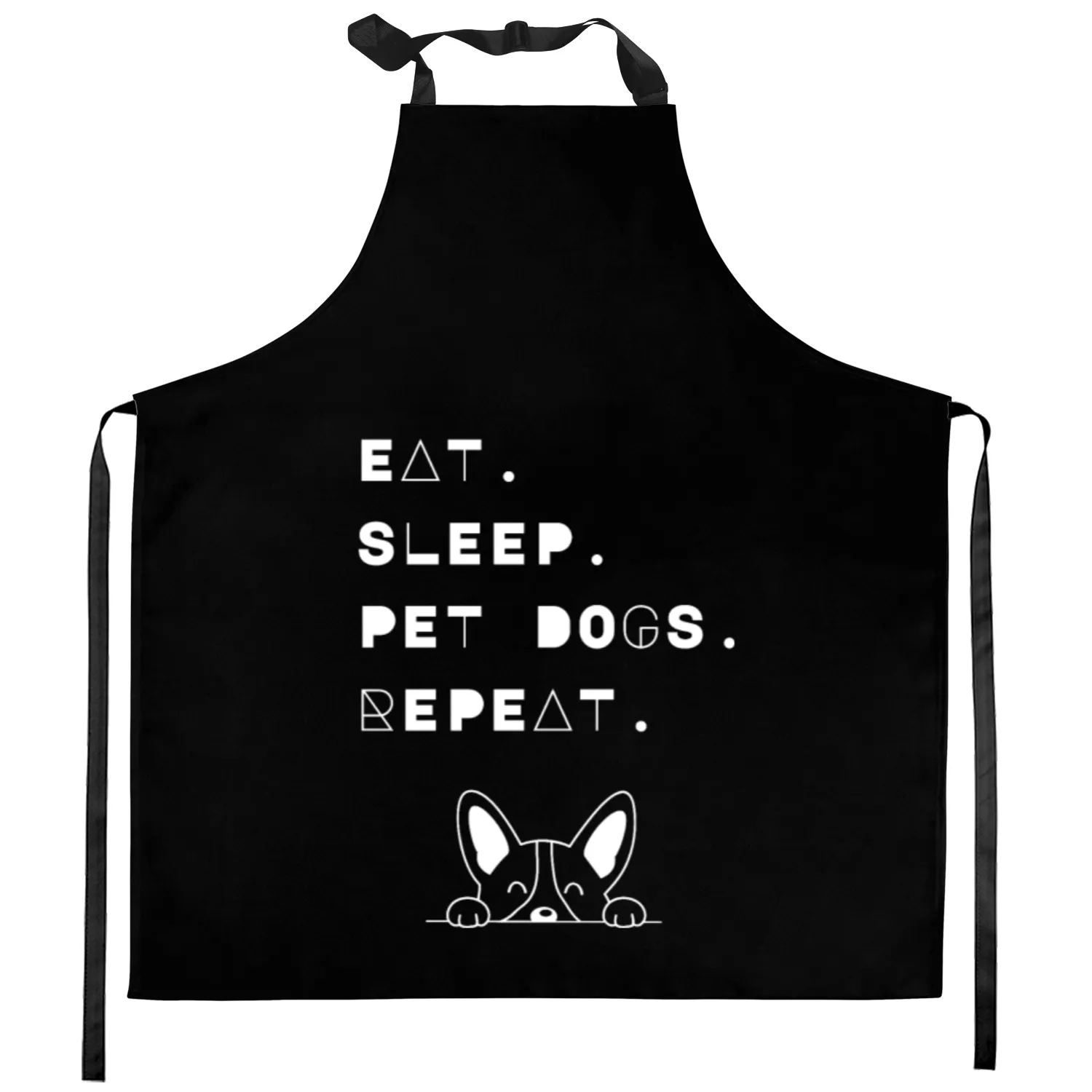 EAT. SLEEP. PET DOGS. REPEAT Kitchen Aprons