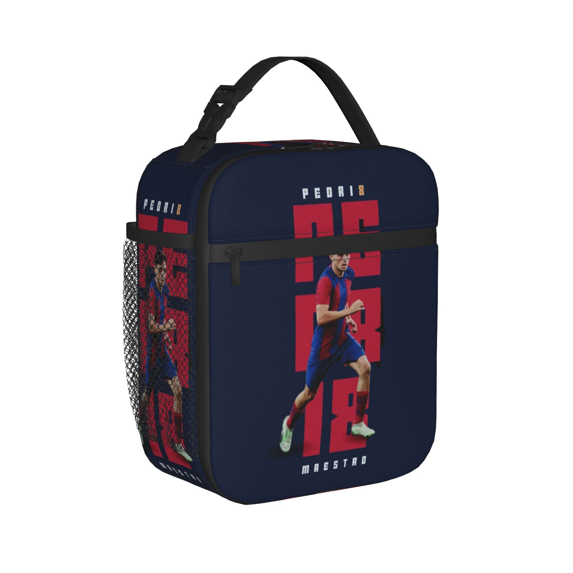 Pedri Spain Insulated Lunch Bags Thermal Bag Lunch Container Football Soccer Number 8 Leakproof Tote Lunch Box College Outdoor