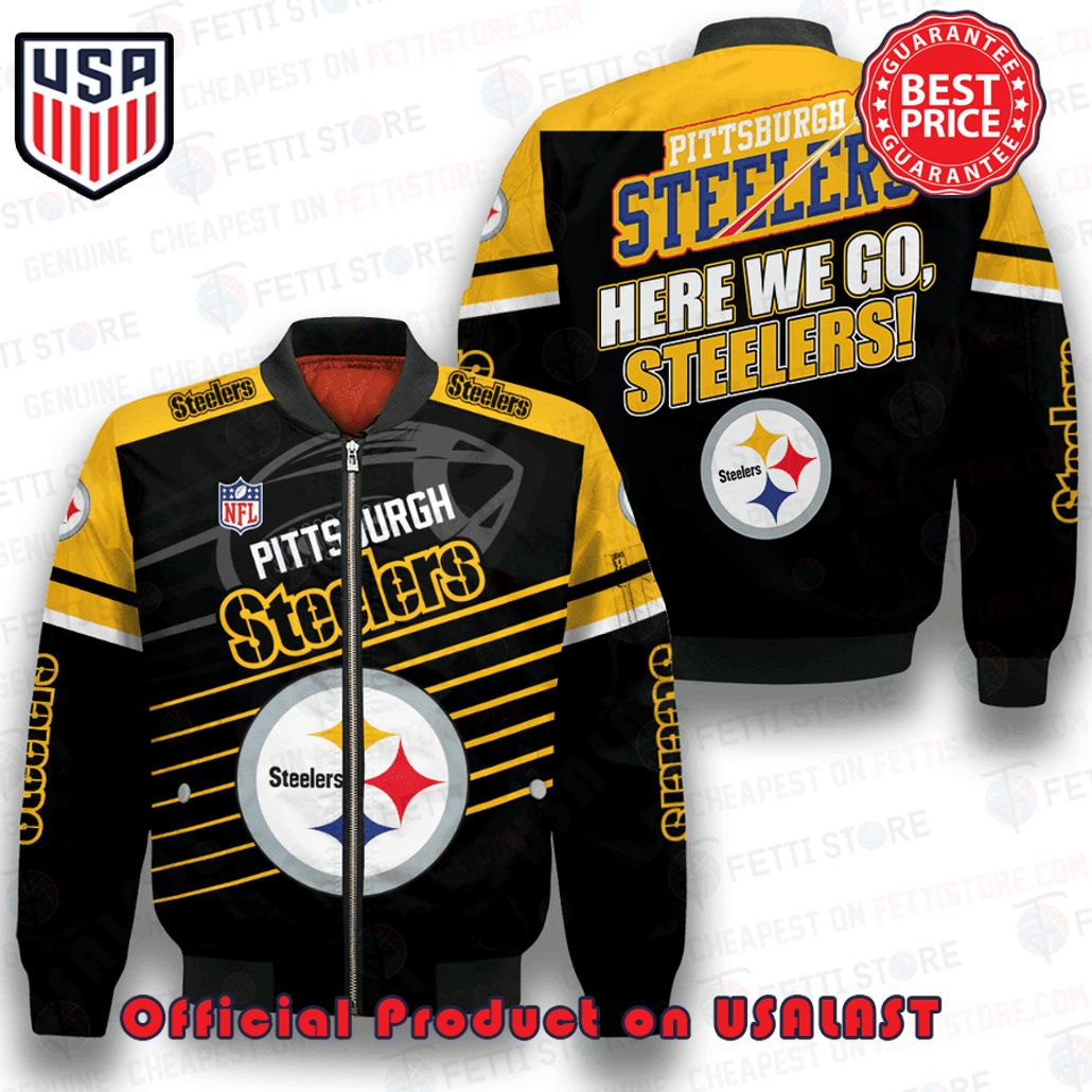 PITTSBURGH Steeler NATIONAL FOOTBALL LEAGUE 3D BOMBER JACKET