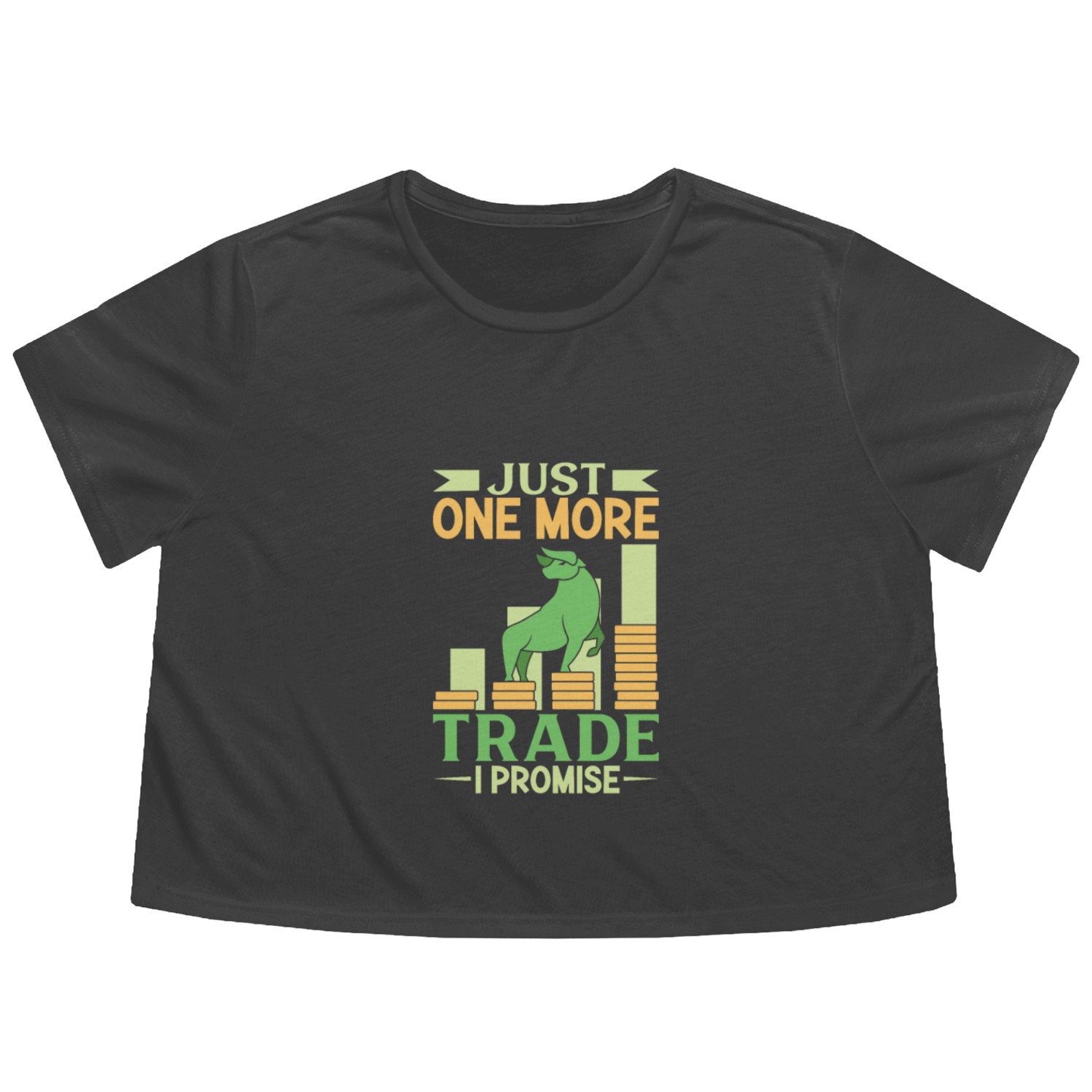 Stock Market trader Forex Trader Investor Trading Flowy Cropped Tees