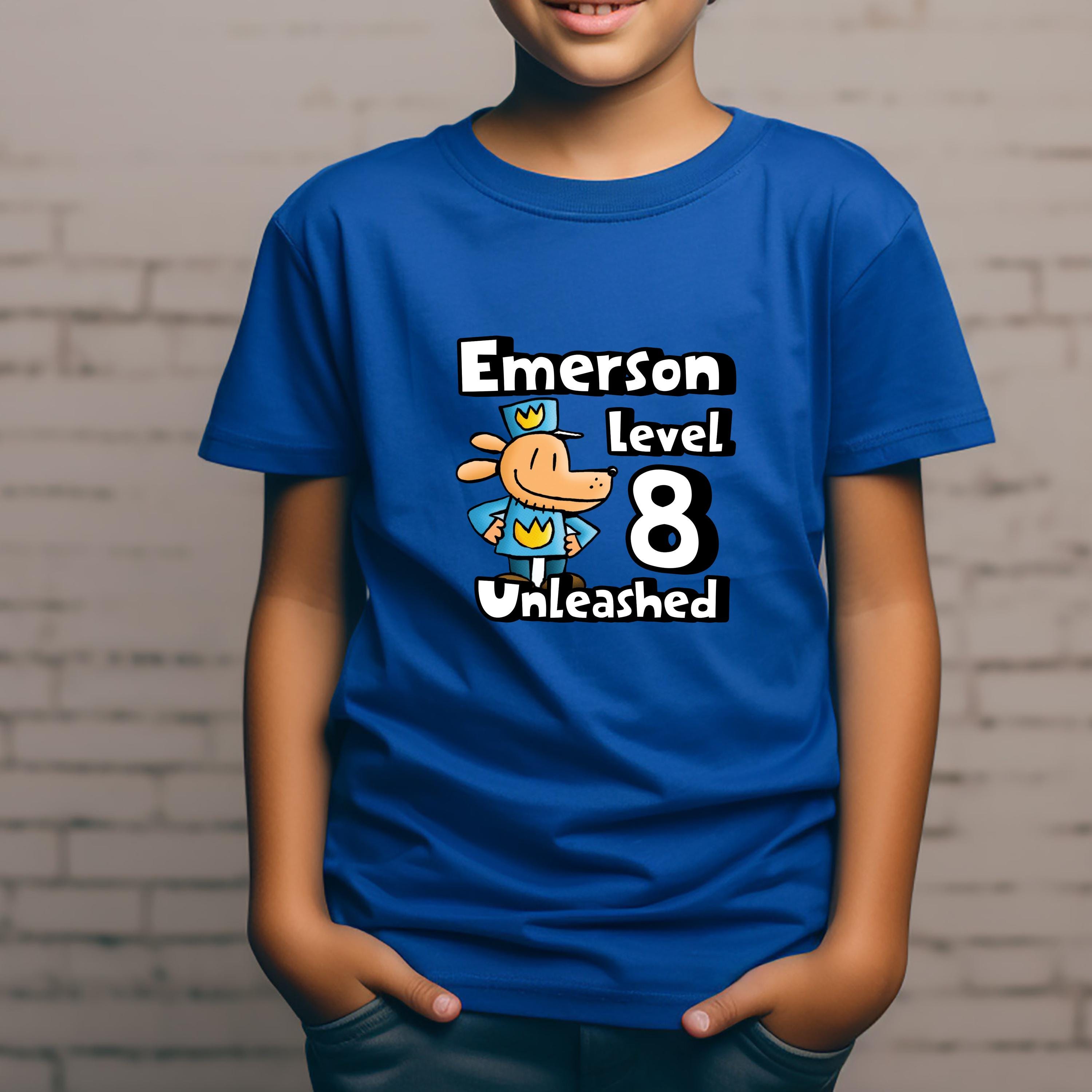 Dogman Personalized Birthday T-Shirt, Dogman Tee, Dogman Birthday Shirt, Kids Birthday Shirt, Kids Personalized Tee