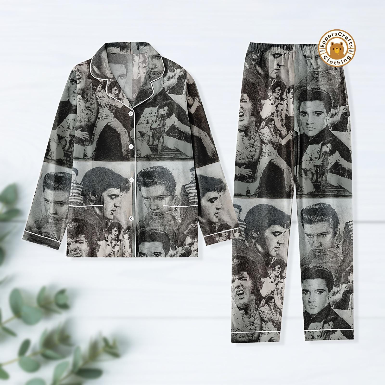 Elvis Presley Pajamas Set, Presley Merch, Gift for Elvis Presley Fan, King Of Music, Memories Music, Birthday Gift, Gift Fan Elvis Pres