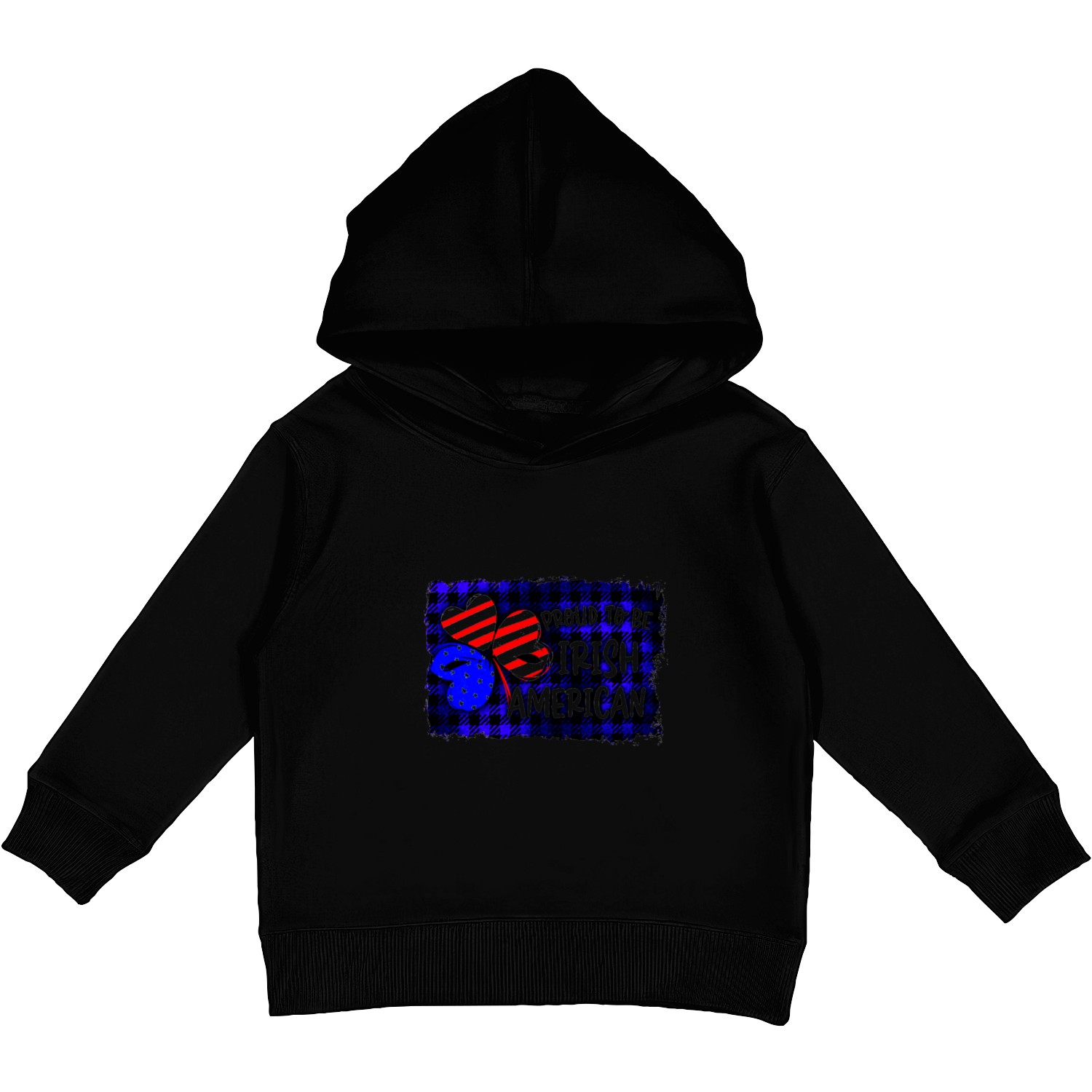 Proud To Be Irish American Kids Pullover Hoodies