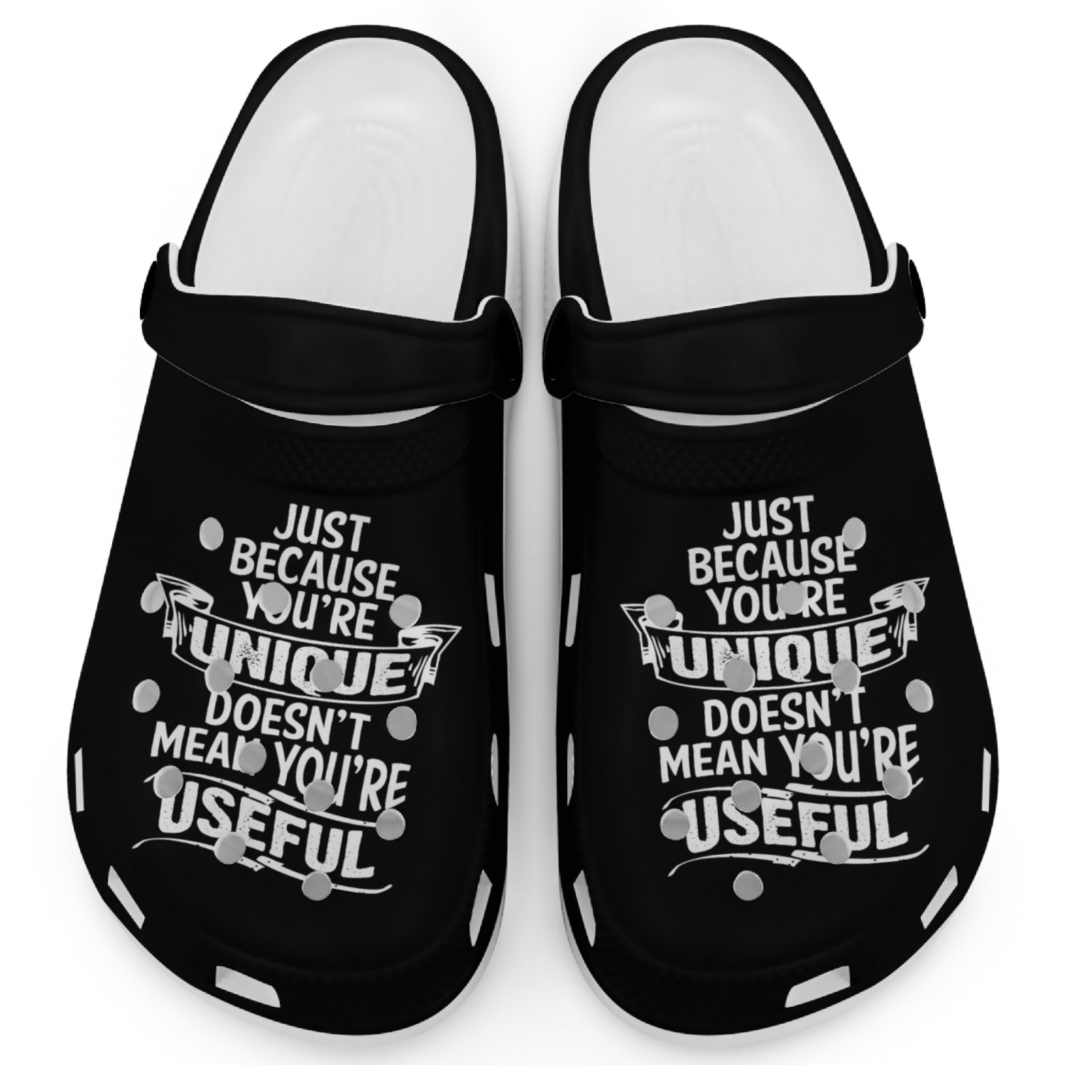 UNIQUE DOESNT MEAN USEFUL Clogs