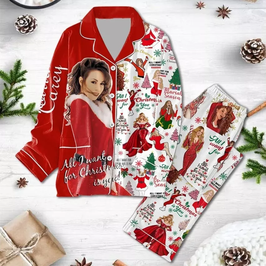2024 Christmas Pyjamas Mariah Carey Pajamas Sleepwear Nightwear PJs Outfits