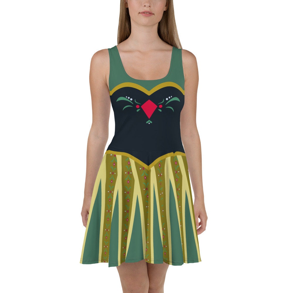 Coronation Day Skater Dress – Fun Cartoon Style Casual Outfit for Women