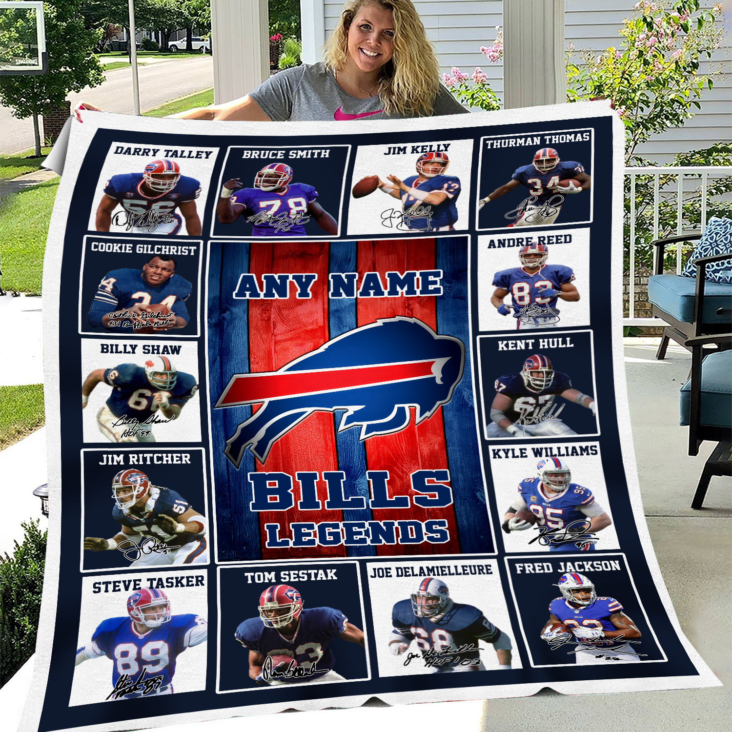 Personalized Custom Name Bills Legends Soft Fleece Blanket