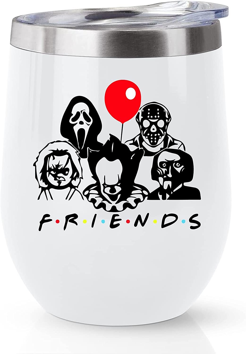 Horror Movie Stainless Steel Wine Tumbler 12oz Tumbler