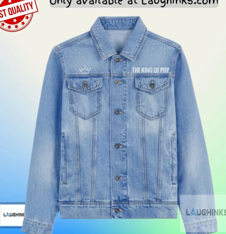 King of Pop Michael Jackson Tribute Denim Jacket 2026 with Artistic Design