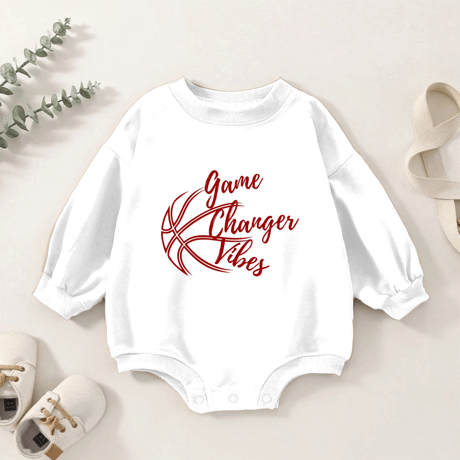 game changer vibes Baby Romper Sweatshirts