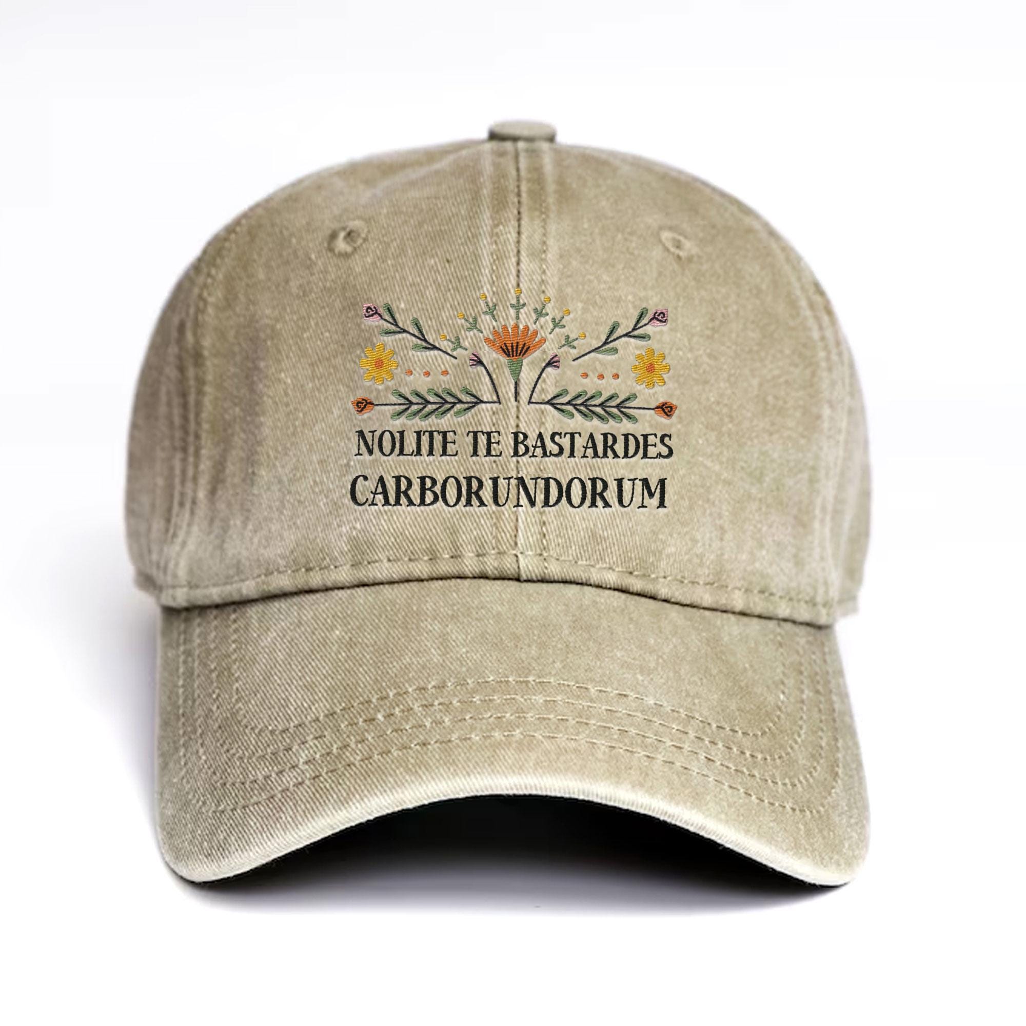 Nolite Te Bastardes Carborundorum Embroidered Hat, Subtle Anti Trump Cap, Subtle Anti-Trump Hat, Resistance Hat, Trump Hater Gift