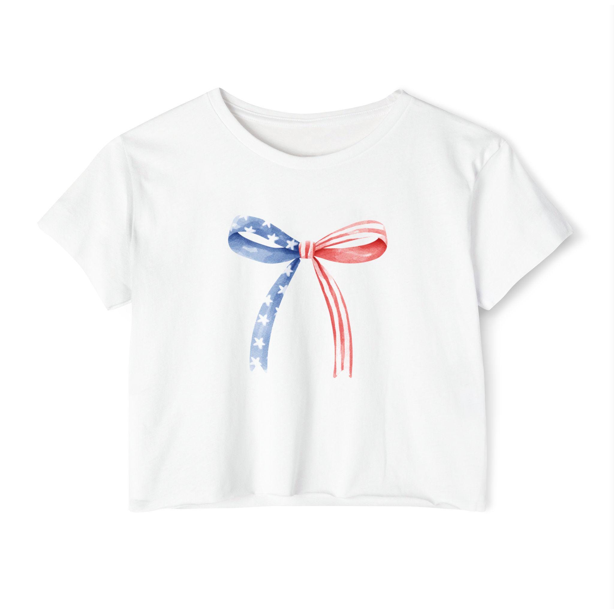 Patriotic Festival Crop Top - Perfect for Summer Events, Independence Day, Street Fairs, or Casual Outings, USA Style, 4th of july