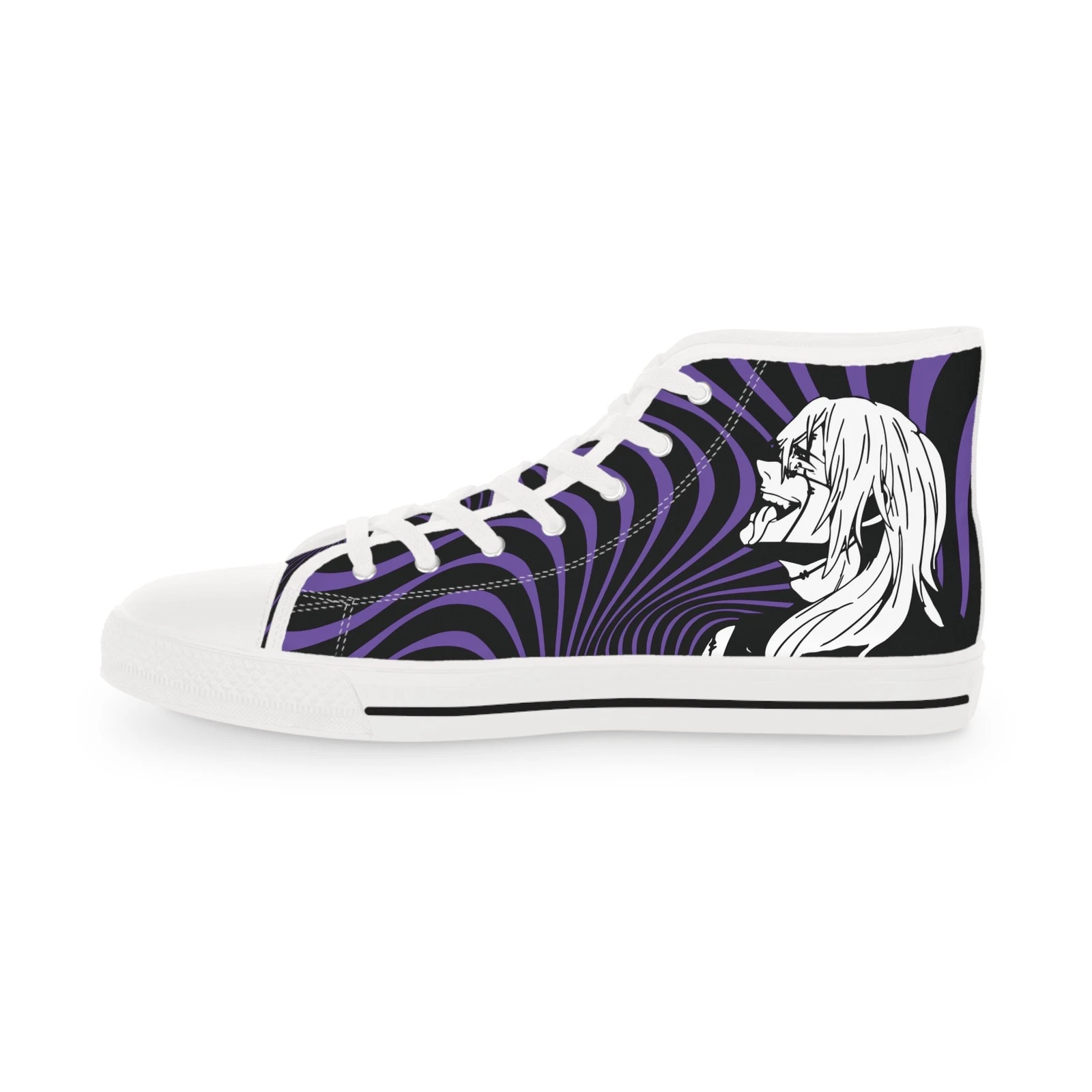 Men High Top Sneakers Mahito cursed spirits Shoes JJK Purple Vortex Fan art
