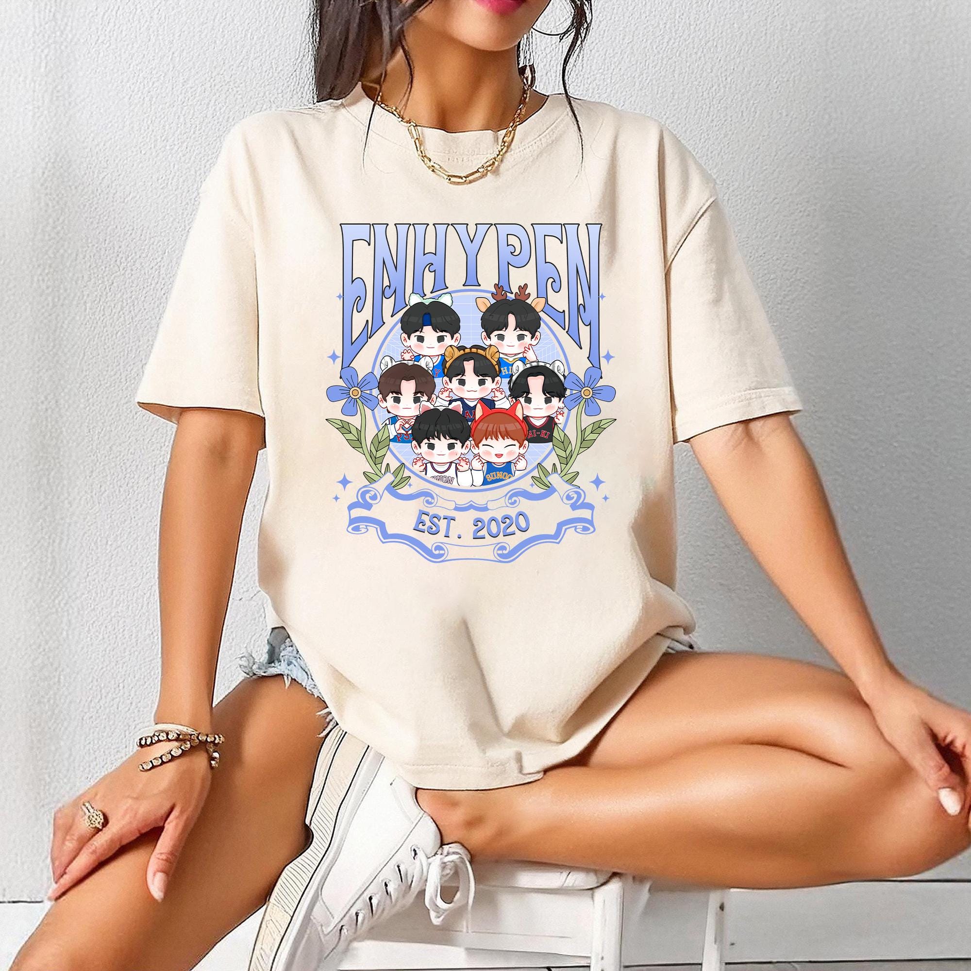 Cute Enhypen Shirt, Enhypen Kpop Shirt, Enhypen Dark Blood Shirt, Kpop World Tour, Enhypen Niki, Jake, Sunoo, Heeseung, Jungwon, Sunghoon