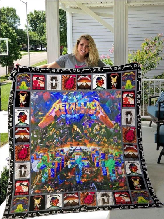 Metal Rock Band Sherpa Fleece Blanket, Quilt for Rock Fans