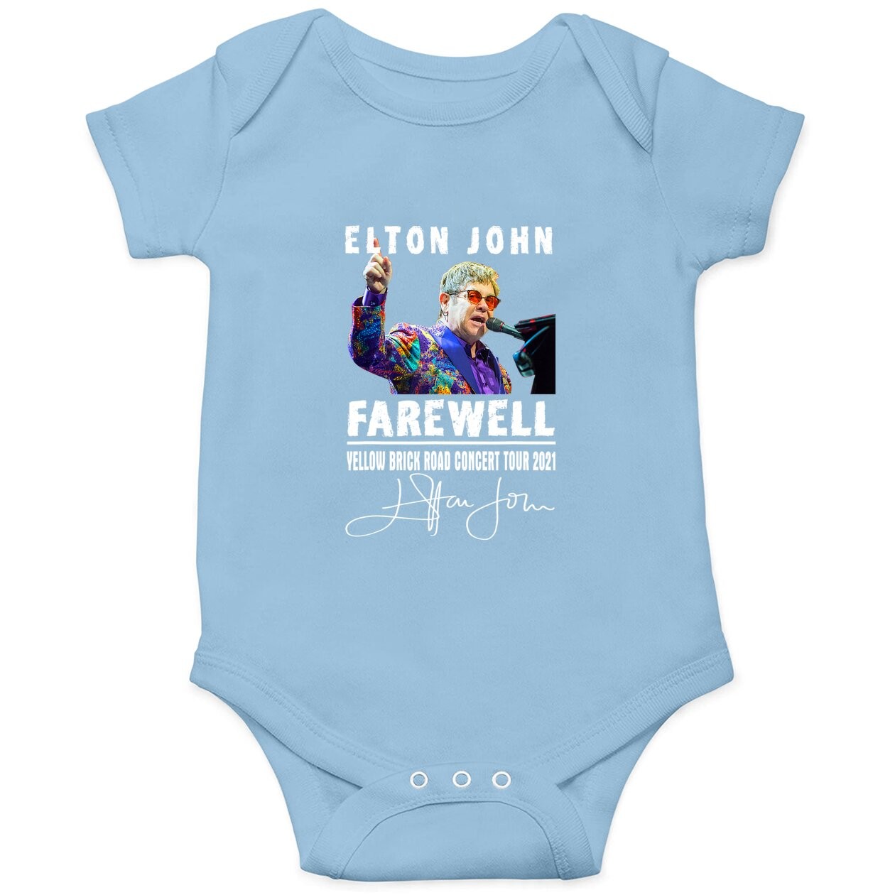 Graphic Elton Arts John Country Music Vintage Tour 2021 Arts Baby Bodysuit