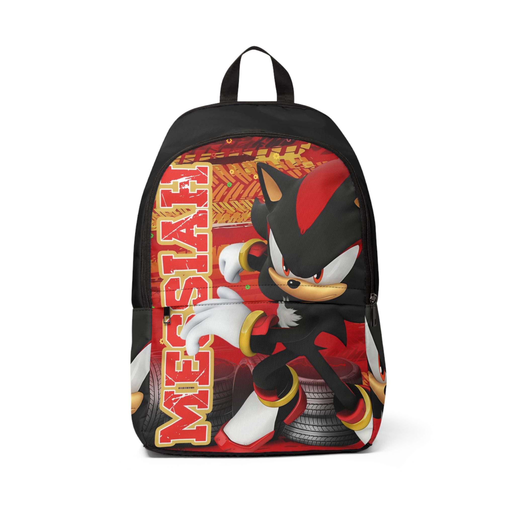 Personalized Backpack Shadow Black Hedgehog, Custom Name Backpack, Personalized, Travel Backpack, Backpack for Kids