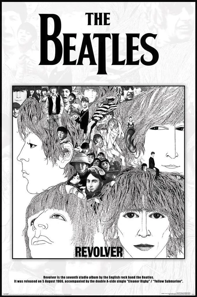 The Beatles Revolver Album Cover Vertical Poster