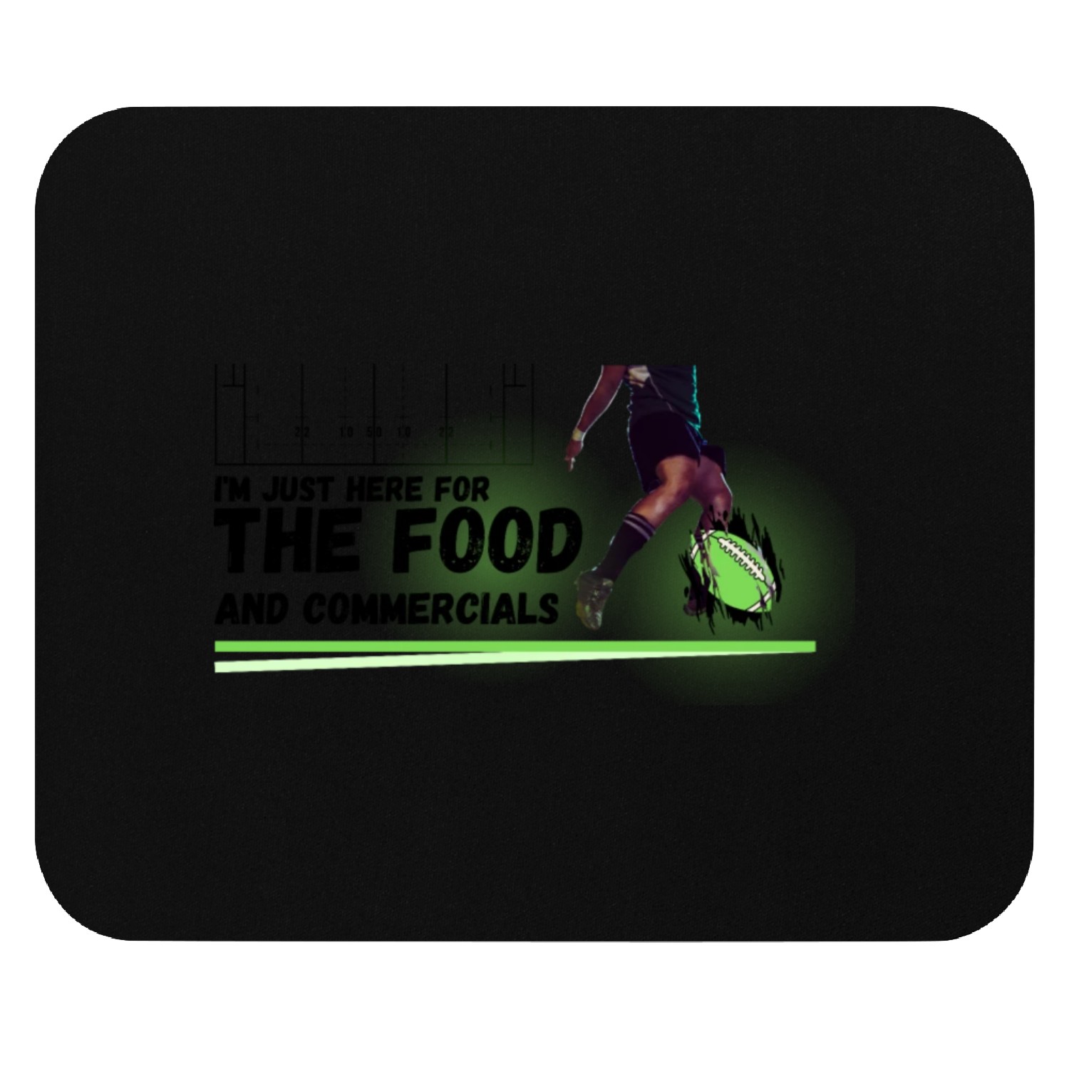 I'm Just Here For The Food And Commercials Mouse Pads