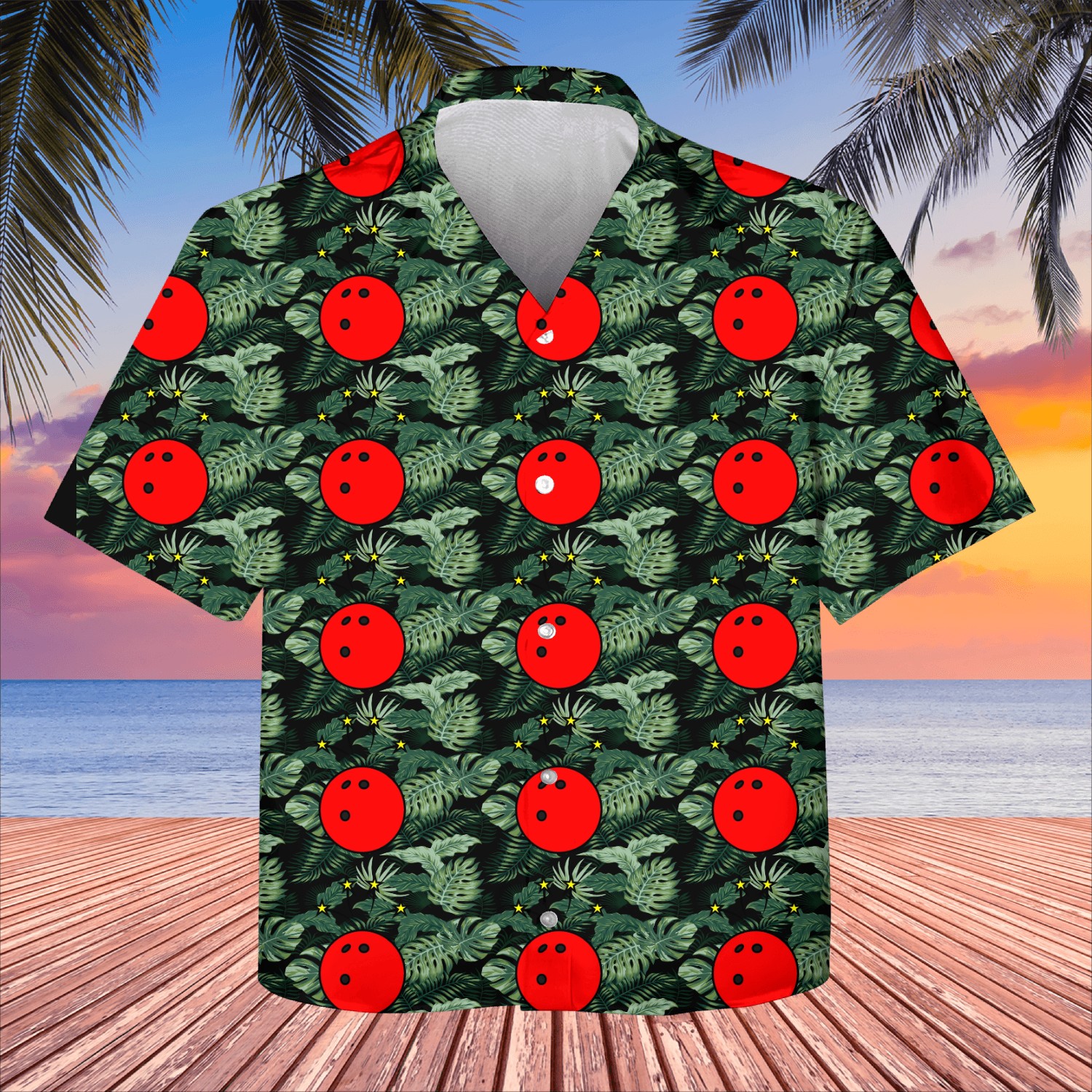 Bowling ball with stars Kids Hawaiians