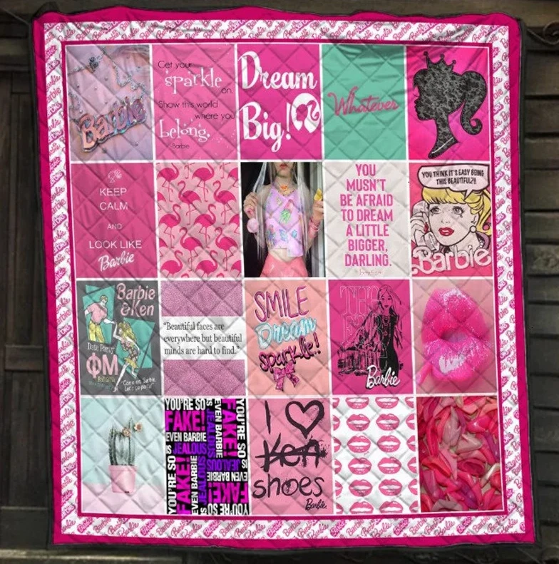Barbie Girl Fleece Blanket for Home & Living