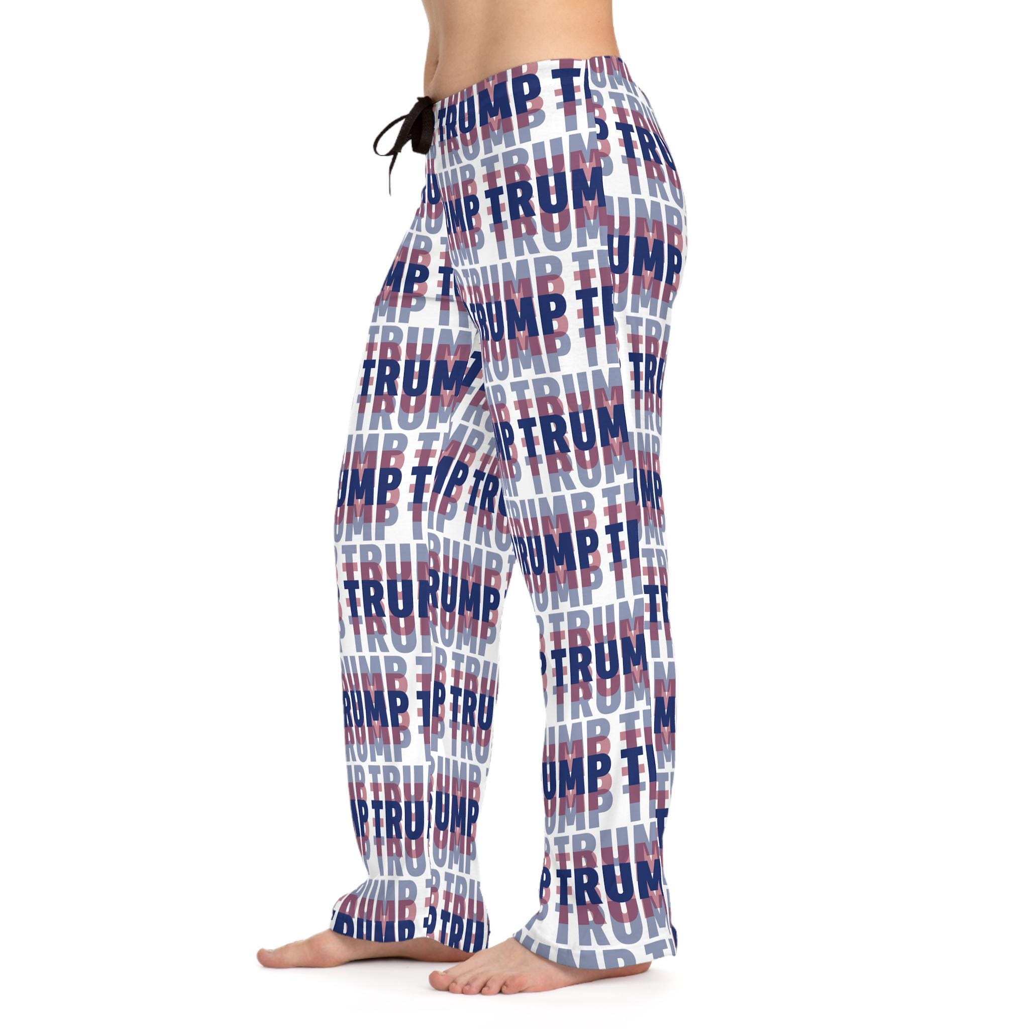 Trump 3D Women's Pajama Pants, Cozy Sleepwear, Trump 47 President 45-47, Gifts for Political Enthusiasts, Comfortable Lounge Wear